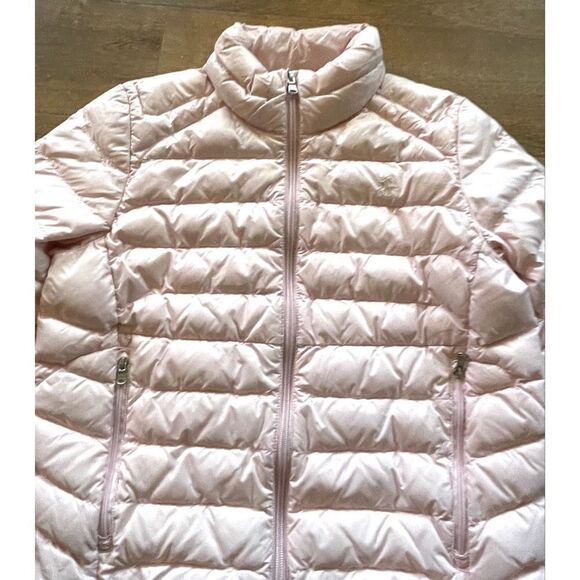Polo Ralph Lauren Lightweight Hint of Pink Girl’s Jacket Size XL 16 - Picture 3 of 6